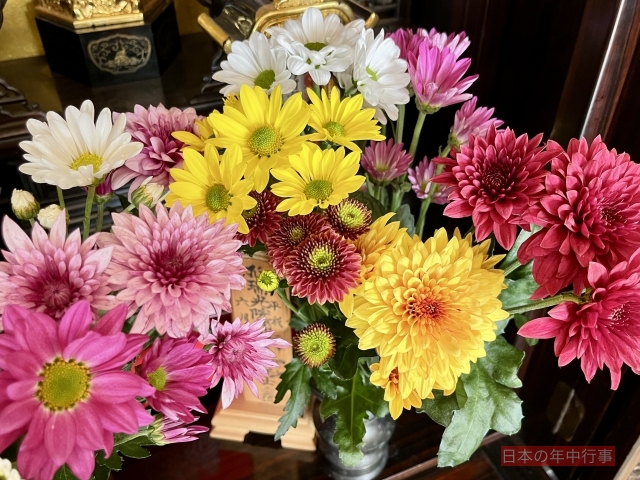 お盆の花